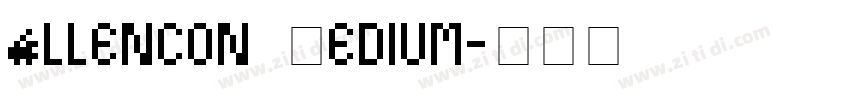 Allencon Medium字体转换 Allencon Medium字体转换